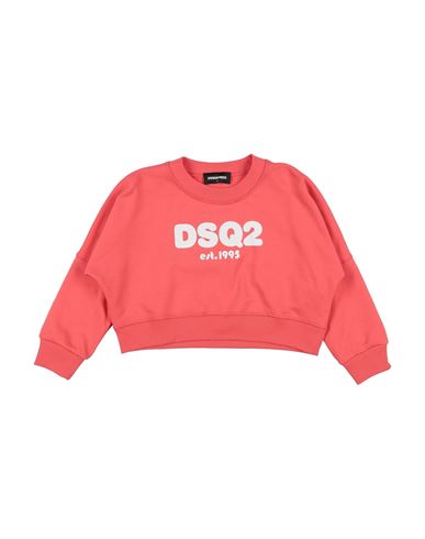 Dsquared2 Toddler Girl Sweatshirt Coral Size 6 Cotton In Red