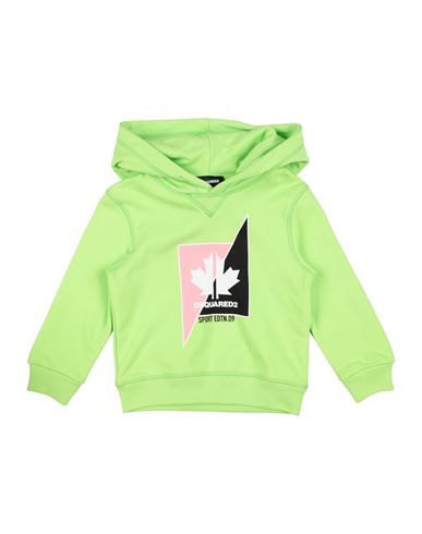 Dsquared2 Toddler Sweatshirt Light Green Size 6 Cotton In Green
