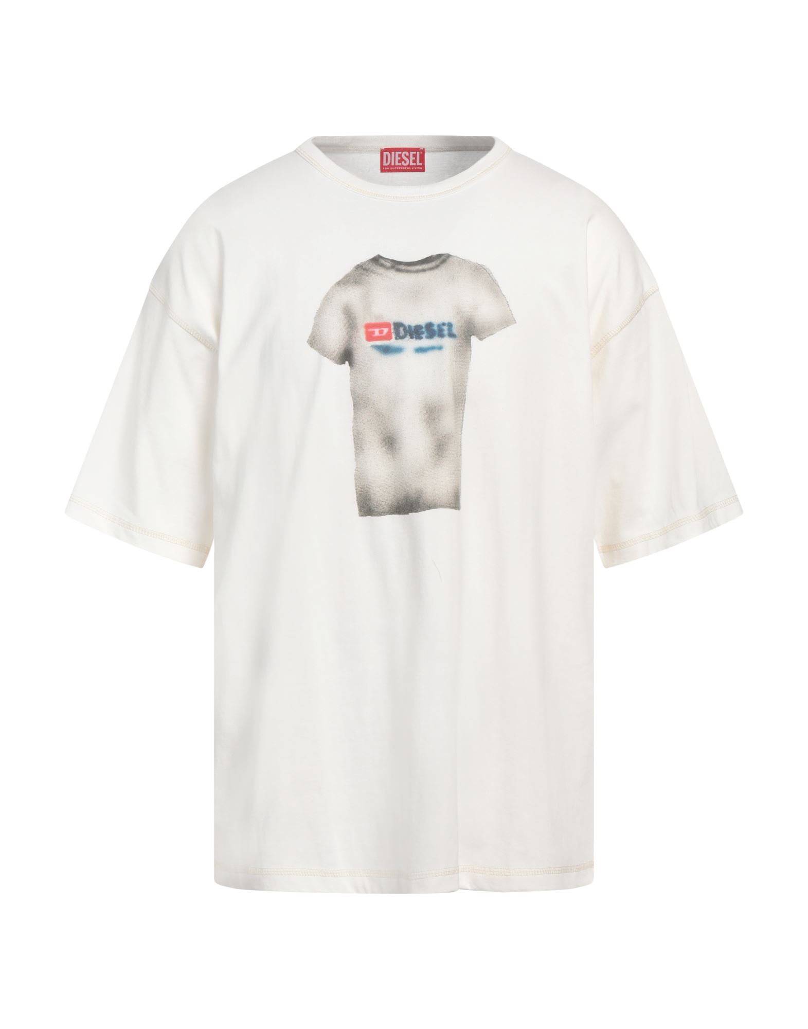 Tシャツ・カットソー DIESEL Men T-shirt White A164240QKAP 100 A16616_0AKAK_141_E.jpg