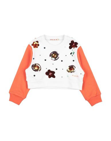 Marni Toddler Girl Sweatshirt White Size 6 Cotton, Pvc - Polyvinyl Chloride, Polyester In White