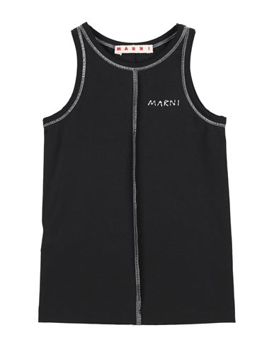 Marni Toddler Girl T-shirt Black Size 6 Cotton, Elastane In Black
