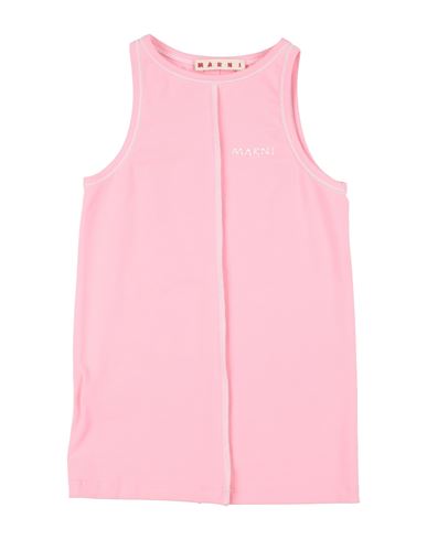 Marni Logo-print Jersey Tank Top In Pink