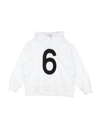 Mm6 Maison Margiela Toddler Sweatshirt White Size 6 Cotton In White