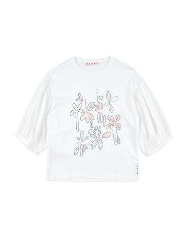 Marni Toddler Girl T-shirt White Size 6 Cotton In White