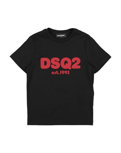 Dsquared2 Toddler T-shirt Black Size 6 Cotton In Black
