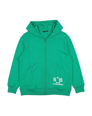 N°21 Toddler Boy Sweatshirt Green Size 6 Cotton In Green