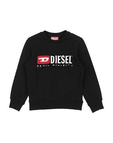 Diesel Toddler Boy Sweatshirt Black Size 6 Cotton, Elastane In Black