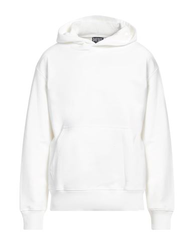 Diesel Man Sweatshirt White Size M Cotton In Multi