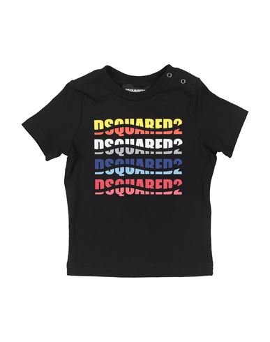 Dsquared2 Babies'  Newborn T-shirt Black Size 3 Cotton
