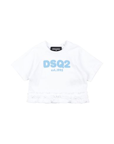 Dsquared2 Newborn Girl T-shirt White Size 3 Cotton In White