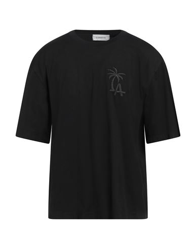 Laneus Man T-shirt Black Size Xl Cotton