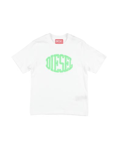 Diesel Toddler Boy T-shirt White Size 6 Cotton In White