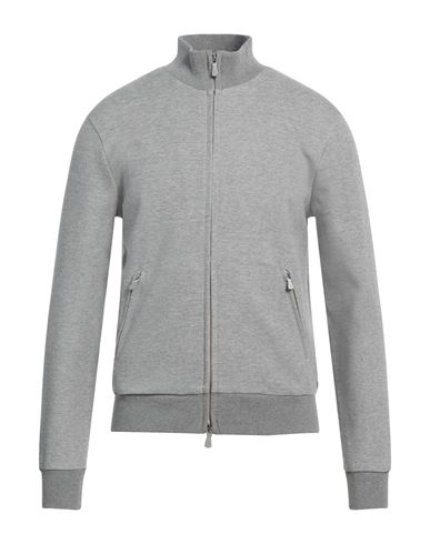 Eleventy Man Sweatshirt Grey Size M Cotton, Polyester In Grey