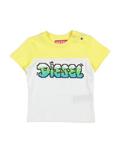 Diesel Logo-print Cotton T-shirt In Yellow