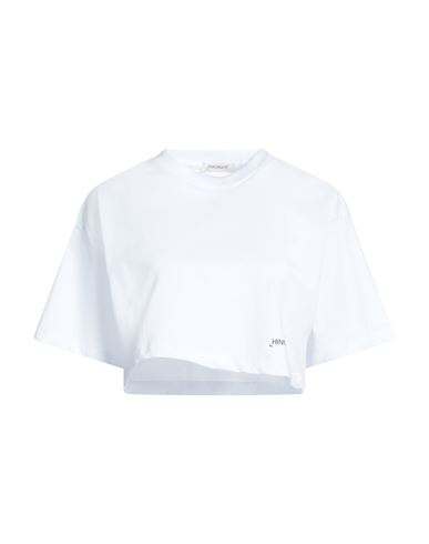 Hinnominate Woman T-shirt White Size Xs Cotton In Multi