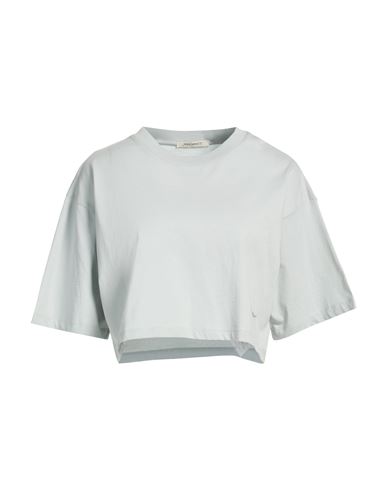 Hinnominate Woman T-shirt Light Grey Size M Cotton In Gray