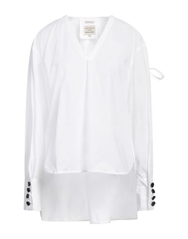 ALESSIA SANTI ALESSIA SANTI WOMAN TOP WHITE SIZE 8 COTTON 