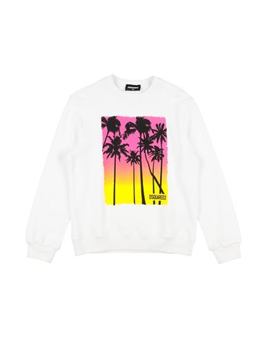 Dsquared2 Toddler Sweatshirt White Size 6 Cotton In White
