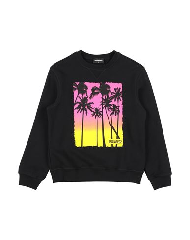 Dsquared2 Toddler Sweatshirt Black Size 6 Cotton In Black