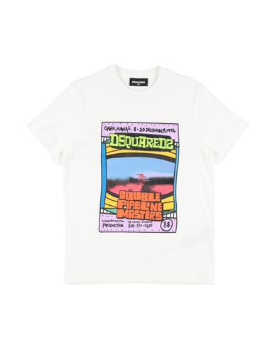Dsquared2 Toddler T-shirt White Size 6 Cotton In White