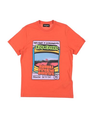 Dsquared2 Toddler T-shirt Orange Size 6 Cotton In Orange