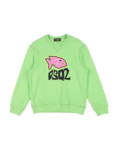 Dsquared2 Toddler Sweatshirt Lime Green Size 6 Cotton In Green