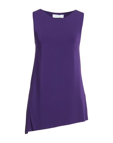 Kaos Woman Top Purple Size 10 Acetate, Nylon, Elastane In Purple
