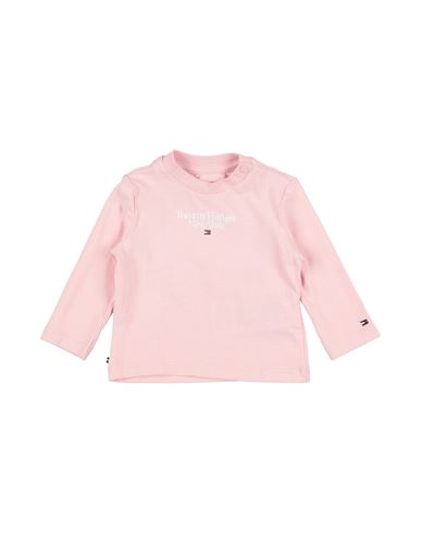 Tommy Hilfiger Newborn Girl T-shirt Pink Size 3 Cotton, Elastane In Pink