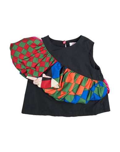 Pucci Toddler Girl Top Black Size 4 Polyester In Black