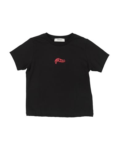 Vicolo Toddler Girl T-shirt Black Size 6 Cotton, Elastane In Black
