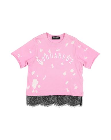Dsquared2 Toddler Girl T-shirt Pink Size 6 Cotton, Glass, Nylon In Pink