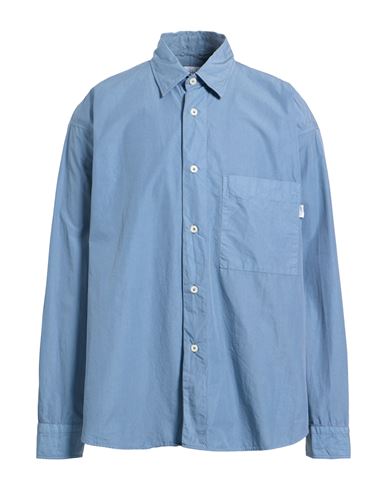 Amish Supplies Man Shirt Slate Blue Size M Cotton In Blue