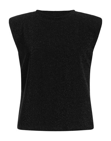 Hanita Woman Top Black Size L Polyester, Viscose, Nylon, Elastane In Black