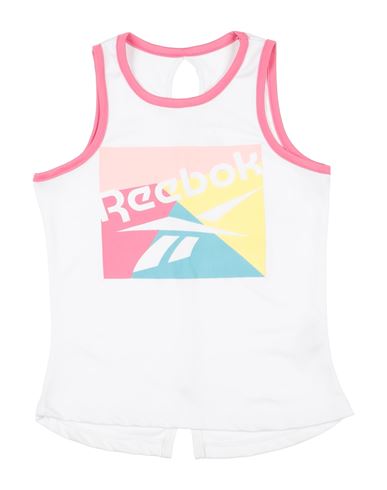 Reebok Toddler Girl T-shirt White Size 7 Polyester In White