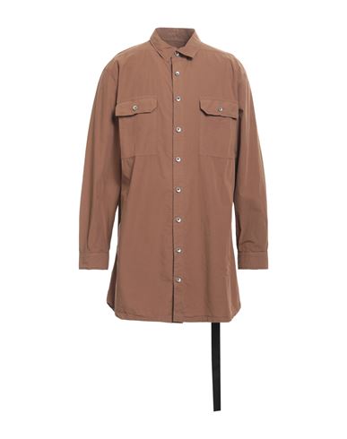 Shop Rick Owens Drkshdw Drkshdw By Rick Owens Man Shirt Brown Size S Cotton