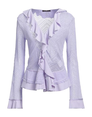 High Tech Woman Cardigan Lilac Size 12 Nylon, Elastane, Rayon In Purple