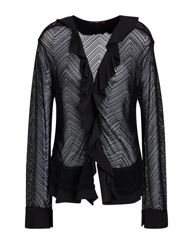 High Tech Woman Cardigan Black Size 12 Nylon, Elastane, Rayon In Black