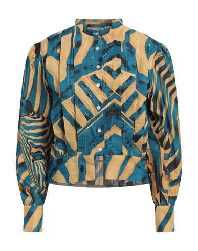 CONNOR & BLAKE CONNOR & BLAKE WOMAN SHIRT DEEP TEAL SIZE M COTTON 