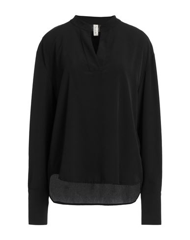 SOUVENIR SOUVENIR WOMAN TOP BLACK SIZE 2 POLYESTER 