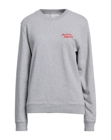 MAISON KITSUNÉ MAISON KITSUNÉ WOMAN SWEATSHIRT GREY SIZE L COTTON 