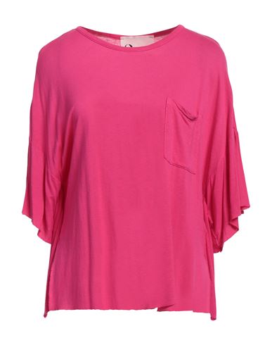 8pm Woman T-shirt Fuchsia Size M Viscose, Linen In Pink