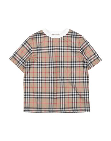 Shop Burberry Prorsum Toddler Boy T-shirt Camel Size 3 Polyester, Cotton, Elastane