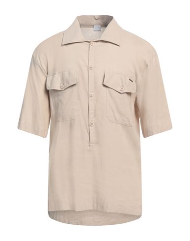Shop Why Not Brand Man Shirt Beige Size L Linen, Viscose