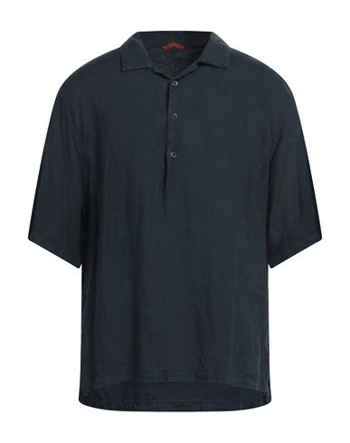 BARENA VENEZIA BARENA MAN SHIRT MIDNIGHT BLUE SIZE 40 LINEN 
