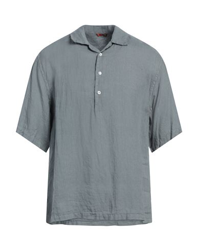BARENA VENEZIA BARENA MAN SHIRT GREY SIZE 40 LINEN 