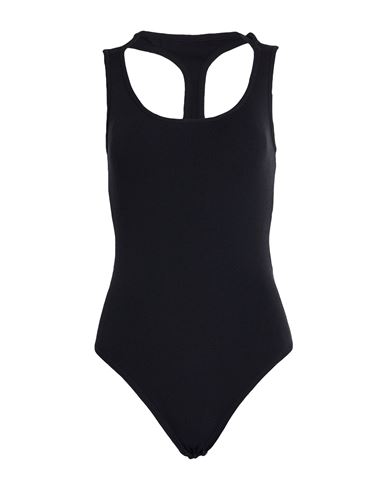 Y/project Woman Bodysuit Black Size 2 Viscose, Polyamide, Elastane In Black