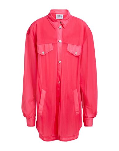 Moschino Jeans Woman Shirt Fuchsia Size 6 Polyamide In Pink