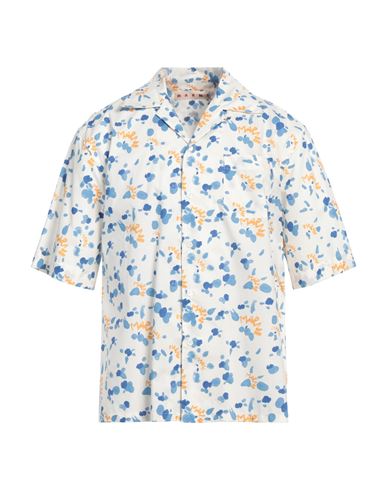 Shop Marni Man Shirt Ivory Size 42 Cotton