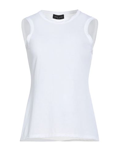 Roberto Collina Woman T-shirt White Size Xl Cotton, Polyamide