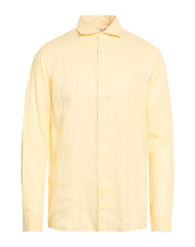 Markup Man Shirt Pastel Yellow Size Xxl Linen